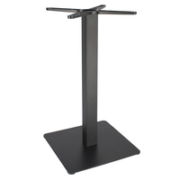 Pied de table industriel antique rétro noir robuste en métal et fonte pour mobilier de bar, restaurant, café, bistrot, base de table ronde