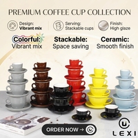 Tasse à expresso en céramique couleur personnalisée et soucoupe, tasse à café en porcelaine, tasse à café en céramique personnalisée avec soucoupe pour café
