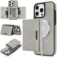 Vente directe d'usine, étui en TPU pour 16 Pro Max S25, étui de téléphone à charge sans fil, porte-cartes magnétique à trois volets