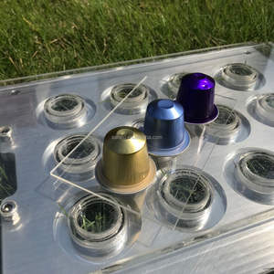 Tablero de Llenado de 12 Orificios para Cápsulas de Aluminio de 37 mm, Placas de Presión de Vidrio Orgánico - Product Image 4