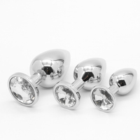 S-HANDE Ensemble de Plugs Anaux en Métal Inoxydable pour Adultes avec Bijou, Dilatateur, Plug Anal Queue de Renard pour Femme, Plug Anal Géant