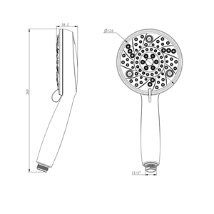 <span class=keywords><strong>8</strong></span>-функциональная хромированная насадка для душа - Product Image 6