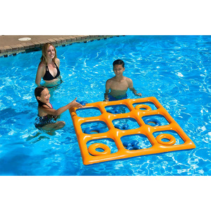 Jeu de piscine gonflable Tic Tac Toe en PVC écologique et amusant pour tous les âges, idéal pour les fêtes aquatiques, les jeux d'eau en intérieur et en extérieur - Product Image 3