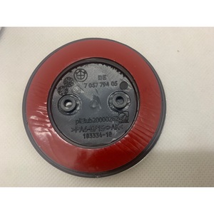   สติ๊กเกอร์ติดฝากระโปรงรถ 82 มม. สีแดง พลาสติก เทปสองหน้า มีรูสองรู - Product Image 1