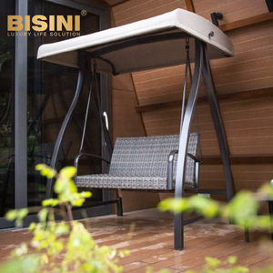 Set Contemporaneo di Chaise Longue e Tavolo per Hotel, Mobili <span class=keywords><strong>da</strong></span> Esterno in Alluminio e Rattan per Villa, Arredamento <span class=keywords><strong>da</strong></span> <span class=keywords><strong>Giardino</strong></span> Impermeabile per Patio - Product Image 5