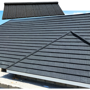 Meilleur Choix : Tôles de Toiture en Acier Robuste Anti-Décoloration, Tuiles Métalliques Revêtues de <span class=keywords><strong>Pierre</strong></span> avec Échantillon Gratuit - Product Image 1