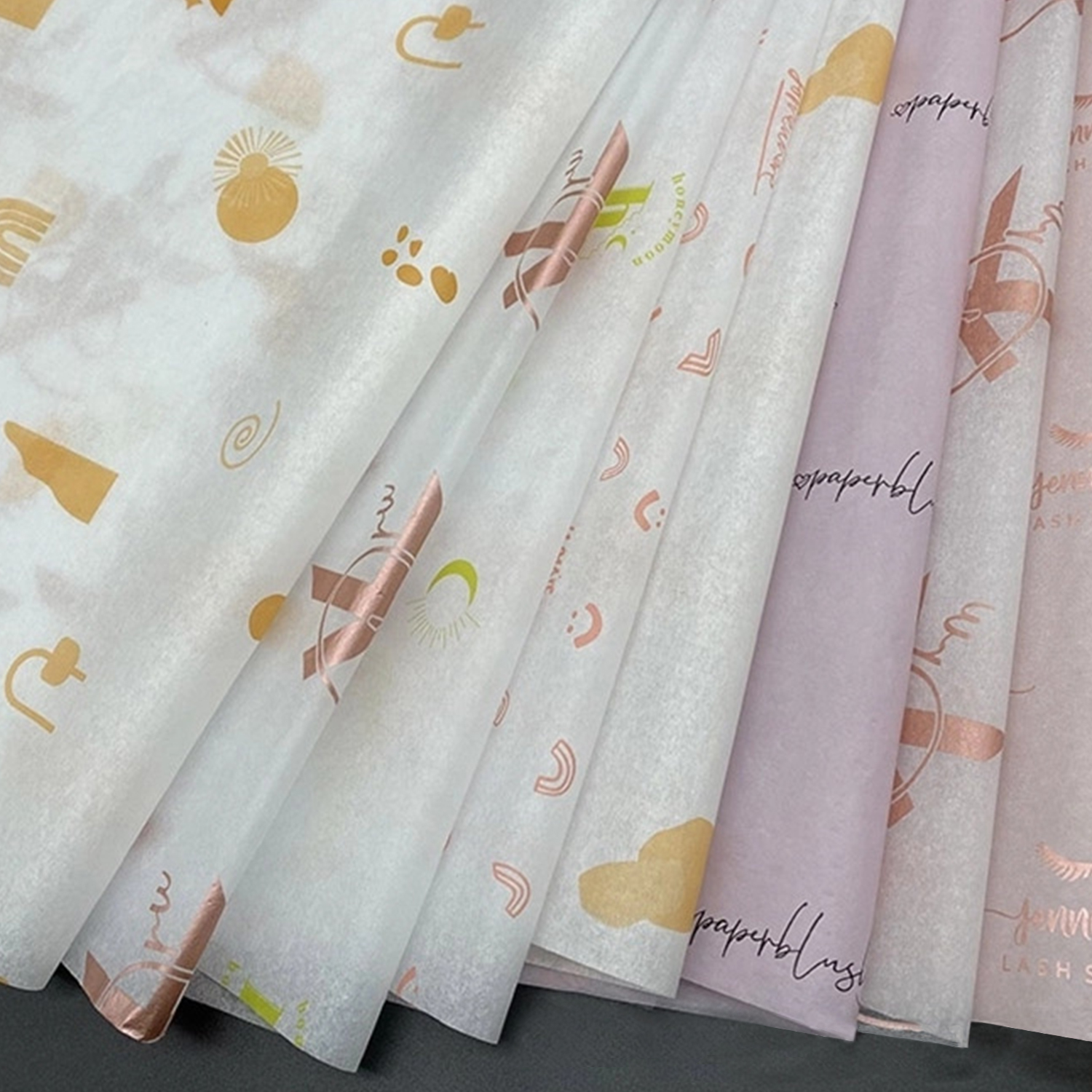 Transparent Silicone Coated Waterproof Recyclable Wrapping Wholesale Custom Logo Printing Packaging Flower Gift Wrapping Paper