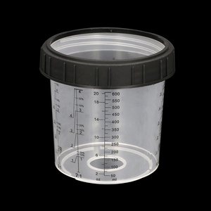 Accessoires Voiture OEM Hoàn Chỉnh Kit Dùng Một Lần 600cc Pintura Cup Xe Tự Động Sơn Trộn Phun Cốc Nhựa - Product Image 5