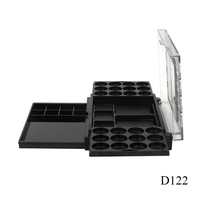 Palette de fard à paupières en plastique 38 couleurs palette de maquillage type push-pull emballage étui de fard à paupières carré
