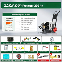 Nouvelle Laveuse Électrique Haute Pression à Eau Froide 3.2KW pour Atelier de Detailing Automobile, Robuste, Accessoires Complets, Canon à Mousse, Manomètre