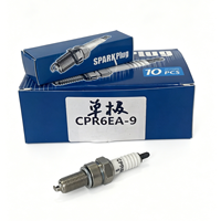 Bougie d'allumage moto haute qualité 6899/CPR6EA-9 à trois pôles et trois griffes, compatible Haojue/Suzuki/Yamaha 100-125cc