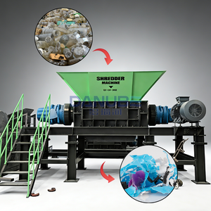 Double Shaft Shredder Machine/two Shaft Plastic <b>Shredding</b> Machine for Wood WPC /<b>paper</b>/plastic/carton Box/metal - Product Image 1
