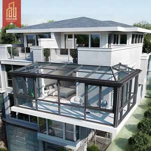 Hexagon Préfabriqué Véranda Serre Aluminium Patio Enclosure <span class=keywords><strong>Kit</strong></span> Commercial Extérieur Intérieur Utilisation Sunroom - Product Image 1