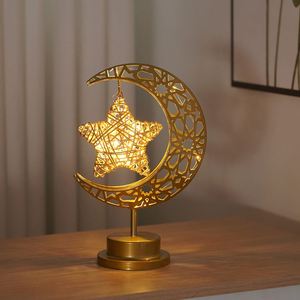 New EID Mubarak Ramadan Decor Islamic <b>LED</b> Moon <b>Star</b> Table Ramadan Lamp Moon <b>Star</b> Lights Table Desk Lamp Orb Lamp - Product Image 2