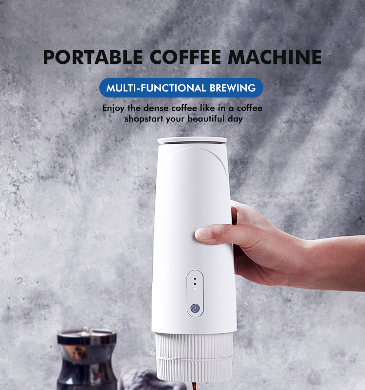 Mini Espresso Coffee Machine Portable Coffee Maker Machine Manual Handheld Espresso Electric Coffee Maker for Home Travel