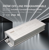 Transformateur électronique AC-DC étanche IP68 100-277Vac monophasé 12V 24V 36V 48V haute efficacité avec garantie de 5 ans pour bande LED