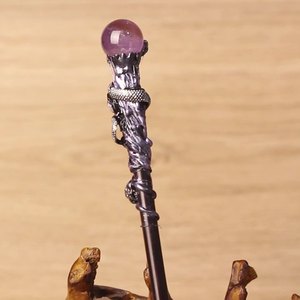Varita Mágica <span class=keywords><strong>de</strong></span> Cristal Natural en Bruto, Regalo <span class=keywords><strong>de</strong></span> Halloween, Accesorio con Icono <span class=keywords><strong>de</strong></span> Dragón, Piedra Energética <span class=keywords><strong>de</strong></span> Bruja, Manualidad Inspirada en <span class=keywords><strong>Harry</strong></span> <span class=keywords><strong>Potter</strong></span> - Product Image 3