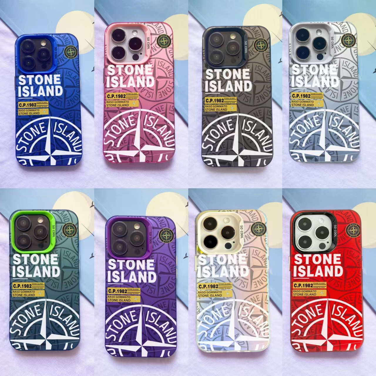 Stone Island iPhone 15 Case - Shockproof Street Fashion Design