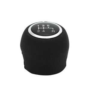 Fiat Leather 5-Speed Manual Gear <b>Shift</b> <b>Knob</b> Ergonomic Car Transmission Accessory - Product Image 1