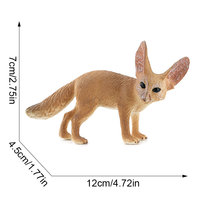 Modèle de renard réaliste en PVC pour l'exportation, incluant renard arctique, renard sans oreilles, renard blanc, renard roux, thème animalier pour l'affichage