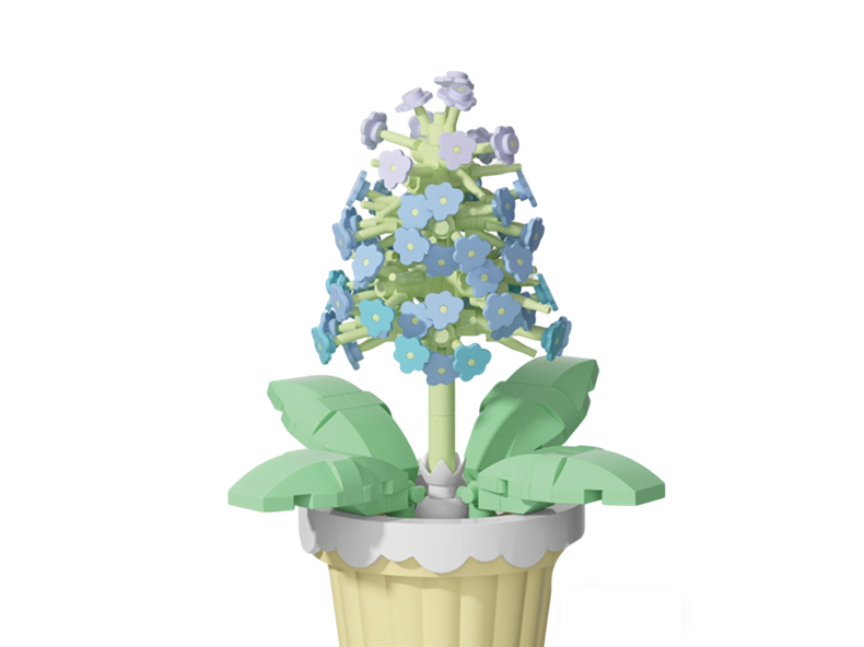 Hyacinth Potted Plant Building Block Set (202pcs)