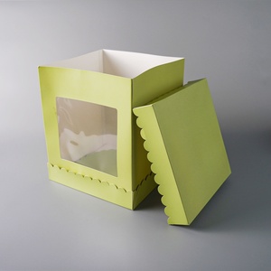 กล่องกระดาษใส่ขนมหวานแบบพับได้ Sunshine Window สำหรับบรรจุภัณฑ์เค้กวันเกิด - Product Image 1