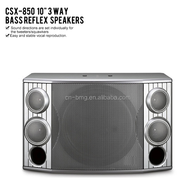 Top Quality CSX-850  10 Inch 3-Way PA Bass Speakers Pair Dj Box Speakers for Sale  Professional for  Spare Parts