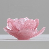 Pop Art moderne personnalisé fait à la main Sculpture de fleurs en verre coloré Presse-papiers écologique en verre