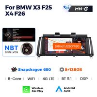 MEKEDE Snapdragon Android 13 Écran Lecteur Audio Stéréo pour BMW X3 F25 X4 F26 2011-2016 8.8 Pouces Autoradio