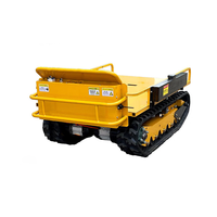 Track Carrier Transporter Châssis Track Dumper Crawler Carrier Dumper Caoutchouc Petit Mini Compact Tracked Carrier Télécommande électrique