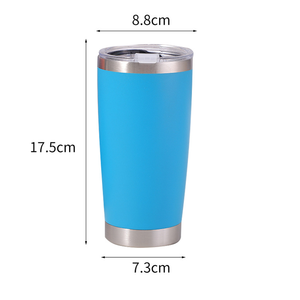 Gobelet isotherme à double paroi en acier inoxydable avec revêtement en poudre personnalisé, 20 oz, camouflage, couvercle, sport, homme, femme, école, entreprise, cadeau - Product Image 5