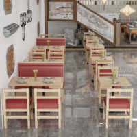 Table et chaises de restaurant rectangulaires en bois de luxe, design moderne en acier inoxydable, pour café, hôtel, mobilier durable