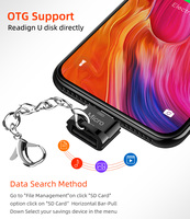 Adaptateur porte-clés OTG en alliage de zinc Jaya neuf, Micro USB vers USB avec protection contre les courts-circuits pour utilisation avec téléphone portable, sortie CC