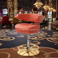 Chaise de casino moderne noire tabouret de bar réglable pour machine à sous pour la maison, hôtel ou salle à manger utilisé dans les casinos de Las Vegas
