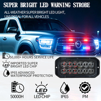 Feux stroboscopiques LED haute luminosité 3 watts pour véhicules d'urgence, camions, ambulances, voitures, montage sur surface avant, grilles LED, feux stroboscopiques