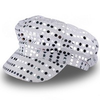 Chapeau à paillettes pour femmes, casquette scintillante