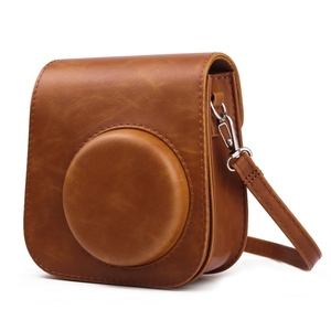 Sac en cuir pour appareil photo rétro complet avec sangle pour FUJIFILM <span class=keywords><strong>Instax</strong></span> mini 11 (marron) - Product Image 2