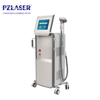 PZ לייזר רפואי CE מאושר 3 אורך גל 755nm 808nm 1064nm דיודה לייזר שיער הסרת יופי מכונות עם גרמניה לייזר