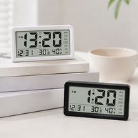 Décoration d'intérieur, calendrier intelligent portable, nouveau modèle, écran LCD numérique, support de table, article de bureau, horloge électronique de bureau miniature, réveil pour enfants