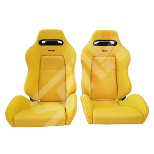 SEAHI Yellow RECARO Bucket Racing Seat Universal Adjustable Car Racing Seat With Slider