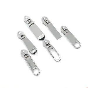 High quality zipper puller for handbag decorative zip pull #5 metal zipper pulls