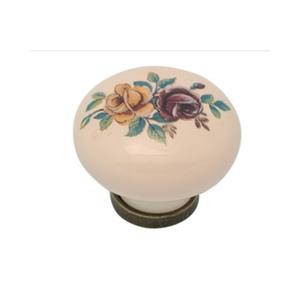 POMO DE MUEBLE DE CERÁMICA 'P04' Ø 31mm-Decoración marfil 01 - Product Image 3