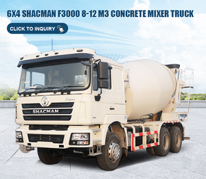 Promotion SHACMAN F3000 6X4 Nouveau Camion à Béton avec Capacité de 8M3 12M3 Bétonnière - Product Image 3