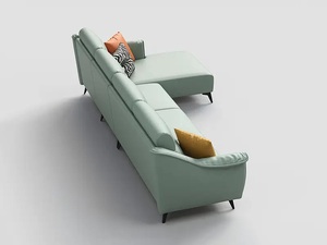 Muebles GCON, Sofá de Piel Sintética Resistente para Vestíbulo de Hotel con Chaise Longue, Venta al Por Mayor de Fábrica - Product Image 6