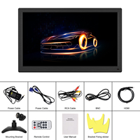 Podofo 15.6 pouces IPS Full HD 1920*1080 moniteur de voiture Mini TV et ordinateur écran couleur haut-parleur VGA BNC RCA pour camion Bus RV
