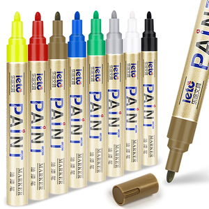 Le <span class=keywords><strong>stylo</strong></span> de peinture populaire de <span class=keywords><strong>8</strong></span> <span class=keywords><strong>couleurs</strong></span> en option ne laisse pas tomber la peinture marqueur de pneu bricolage étanche - Product Image 1