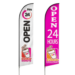 Hot Bán Bay Biểu Ngữ Tùy Chỉnh Bất Kỳ Màu Sắc Bất Kỳ Thiết Kế In Quảng Cáo Tổ Chức Sự Kiện Cà Phê Thanh Bãi Biển Cờ Đứng Lông <span class=keywords><strong>Teardrop</strong></span> Cờ - Product Image 3