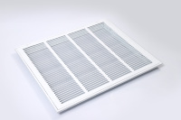 Grille d'aération carrée moderne en plastique et acier thermolaqué, durable, pour plafond, retour d'air, système CVC extérieur, sous-sol