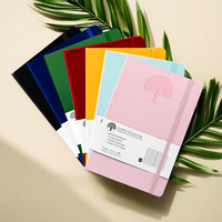 Carnets à couverture rigide en PU A4 A5 A6, logo personnalisé, carnet de notes uni, impression de logo, carnet à couverture rigide en lin