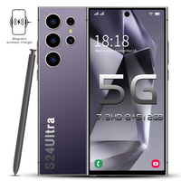 Smartphone S24 Ultra 5G, écran 7,0 pouces, téléphone portable débloqué d'origine, 16 Go + 1 To, double carte SIM 5G, version mondiale, téléphone portable